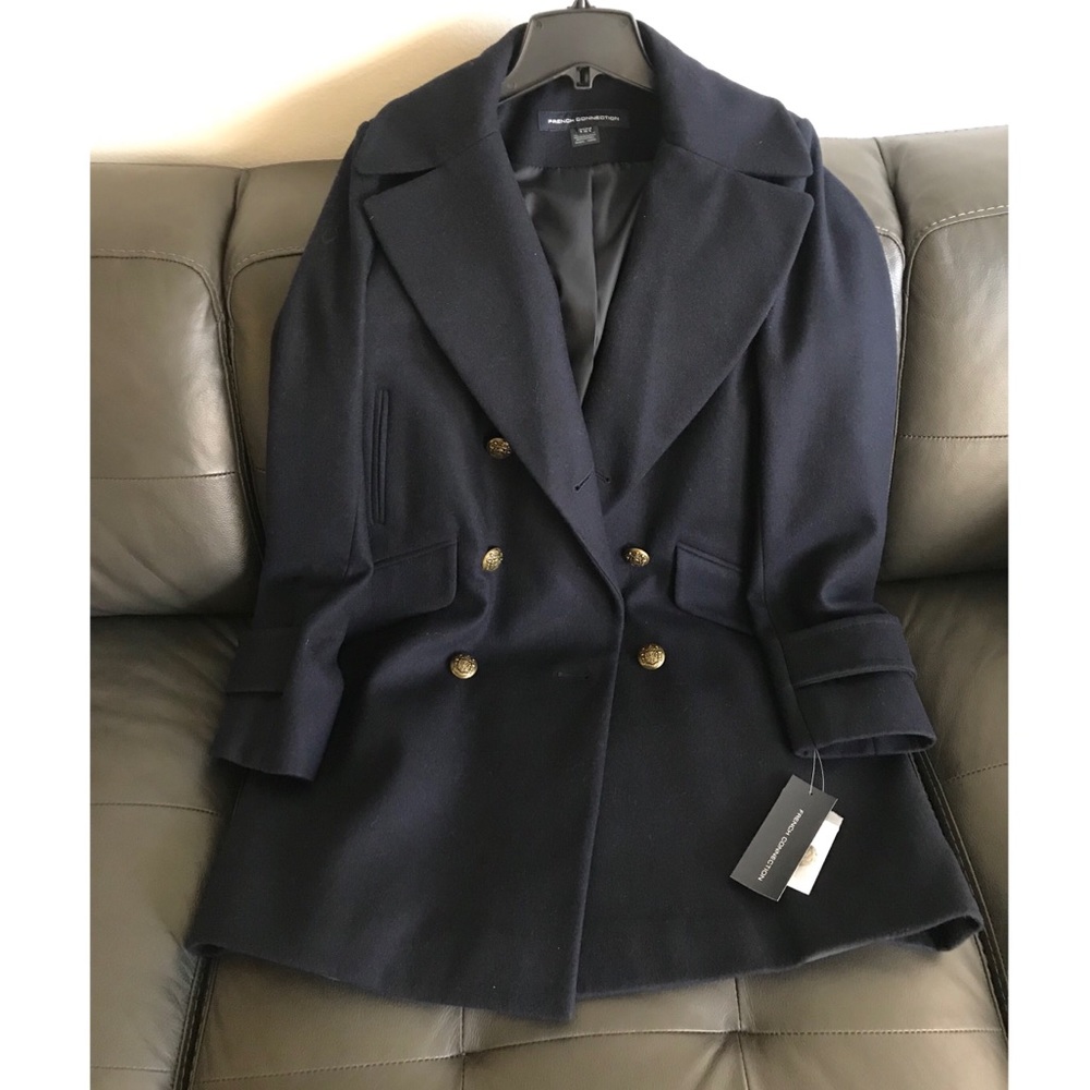 French Connection Navy Peacoat